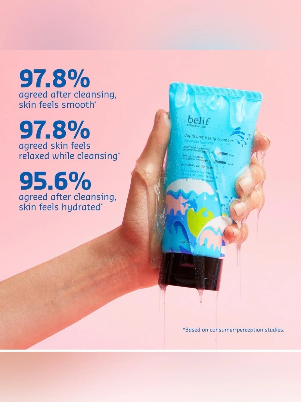 belif | Aqua Bomb Jelly Cleanser
